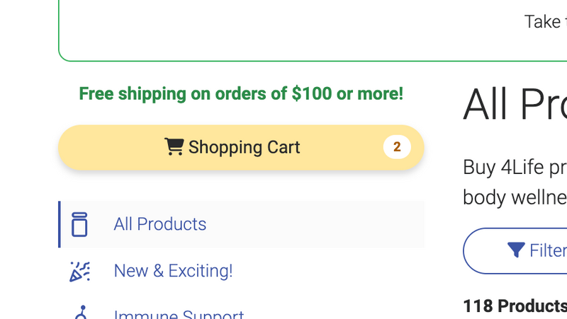 Click On "Shopping Cart"